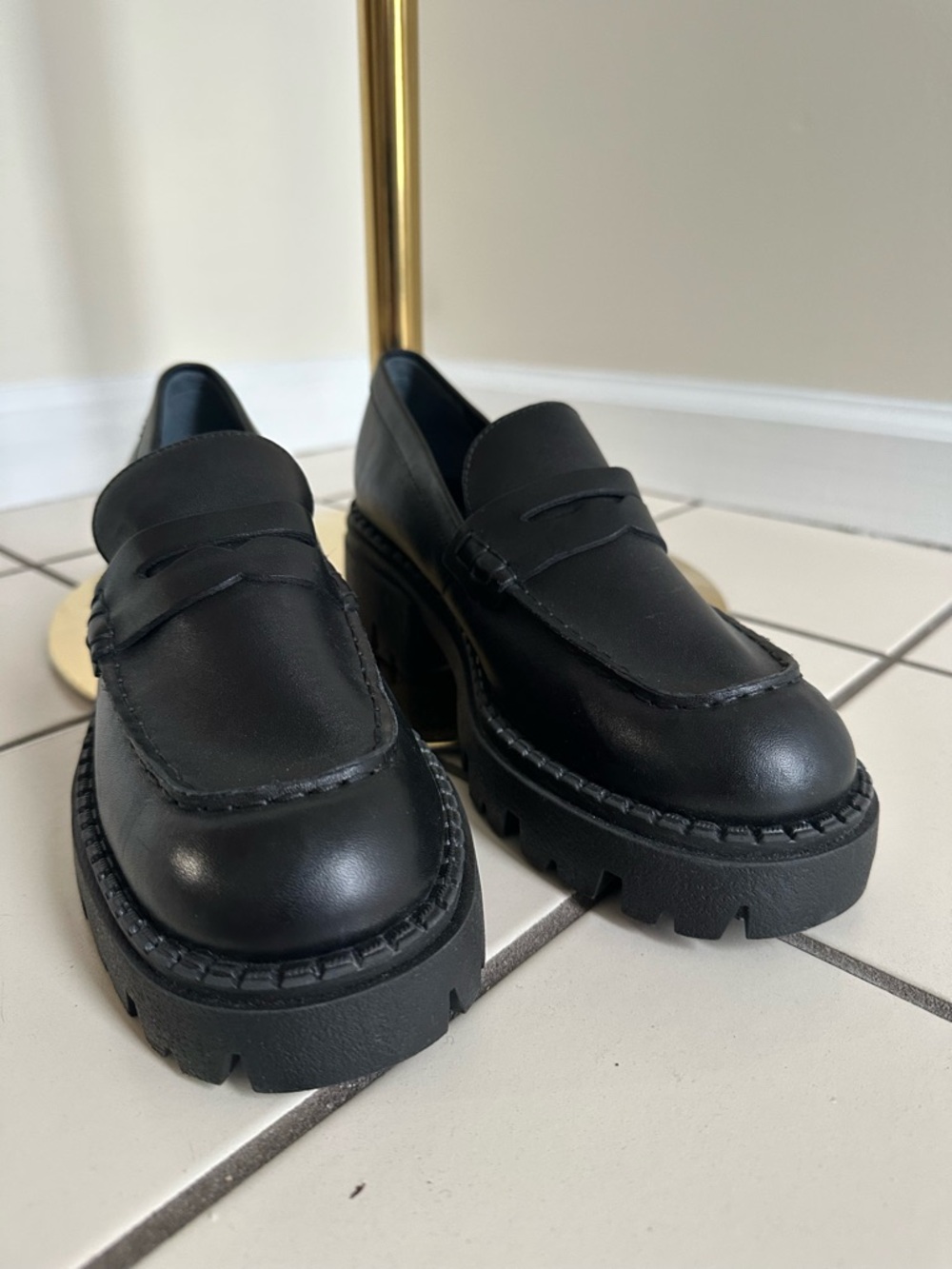NWOB Free People Lyra Lug Sole Loafers- Size 38 - Picture 4 of 9